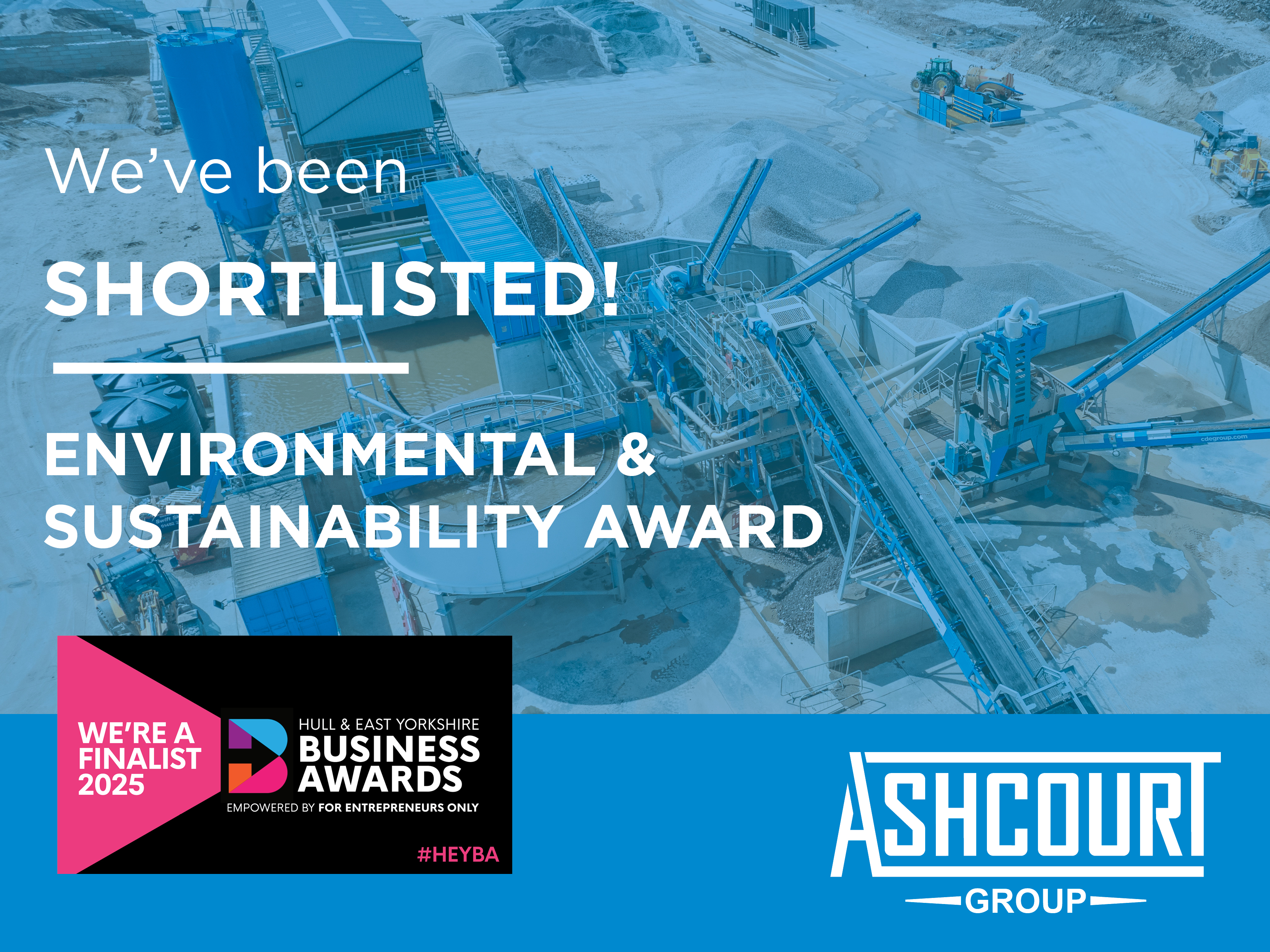 Ashcourt Group Hull and East Yorkshire Business Awards environmental and sustainability finalist graphic