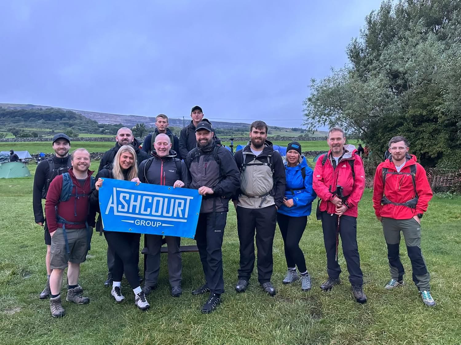 Ashcourt Group team supporting the YOMP Mountain Challenge