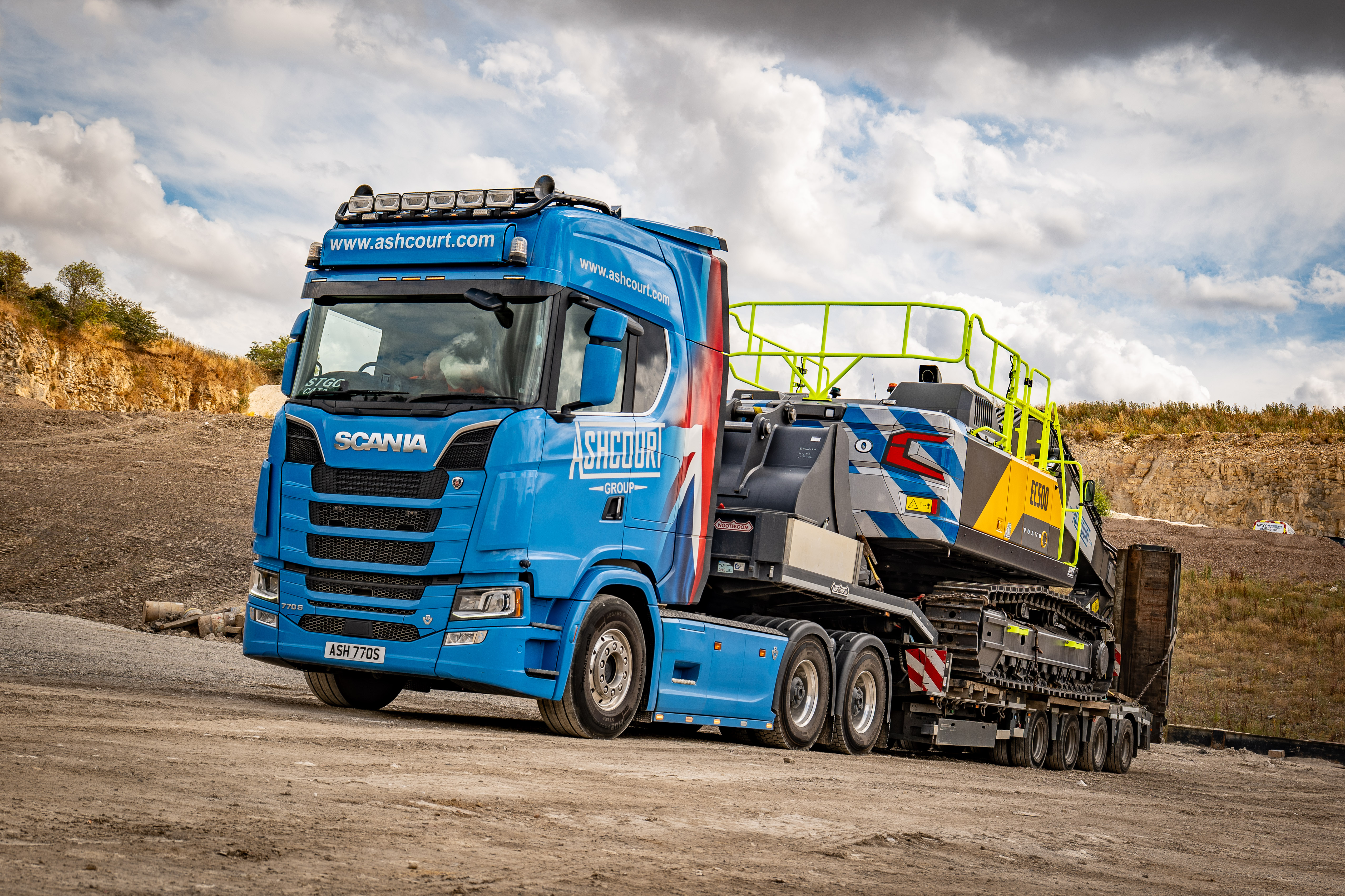 Ashcourt Group Strengthens Quarrying Fleet with New Volvo EC500